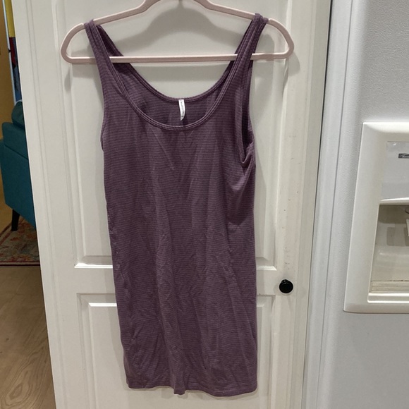 Splendid lavender striped dress medium - Picture 3 of 4